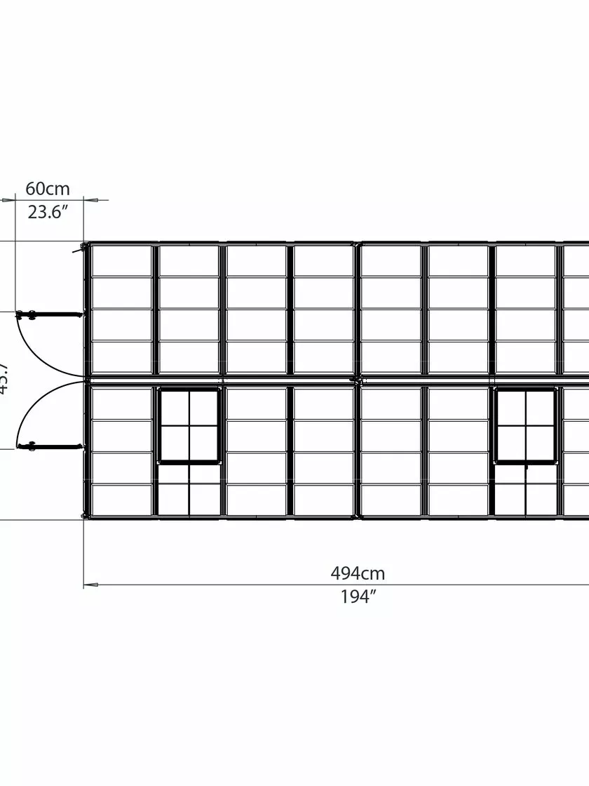 GSC Canopia® By Palram Harmony™ Snap & Grow Greenhouse, 8' - Image 28