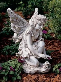 PRP Kneeling Fairy Garden Statue