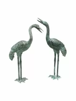 GSC Bronze Crane Statues, Small