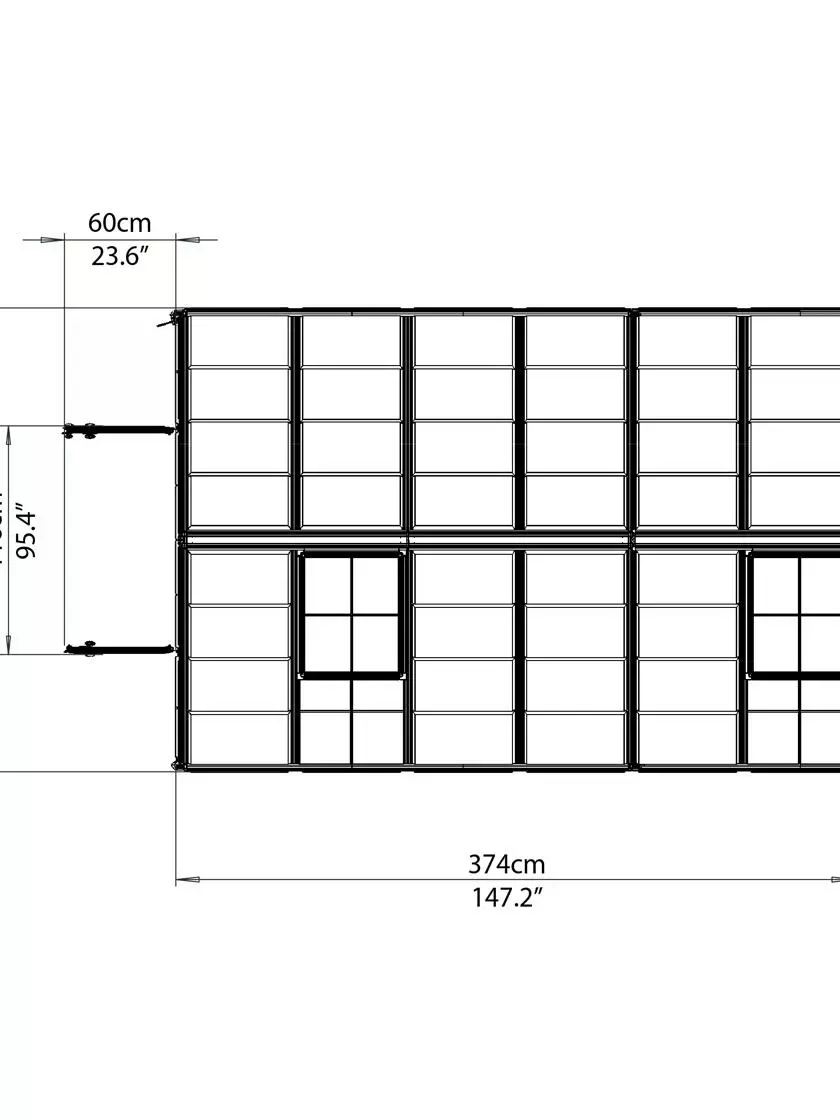 GSC Canopia® By Palram Harmony™ Snap & Grow Greenhouse, 8' - Image 22