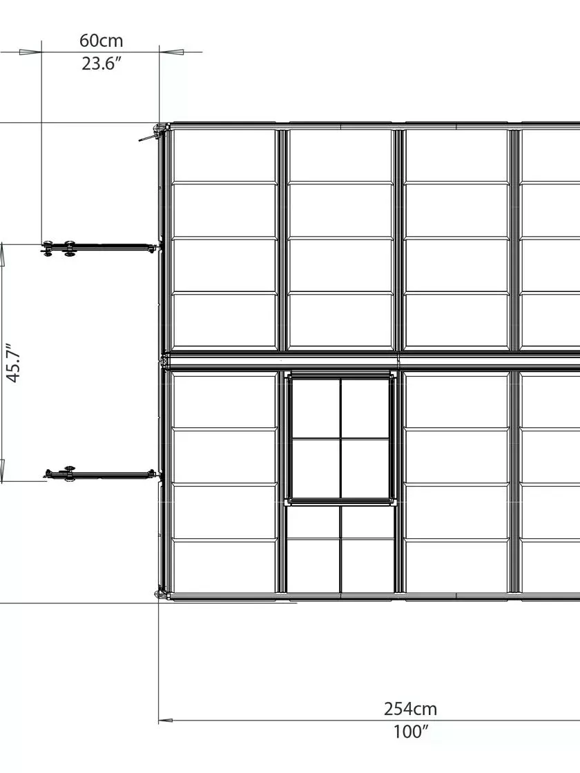 GSC Canopia® By Palram Harmony™ Snap & Grow Greenhouse, 8' - Image 23