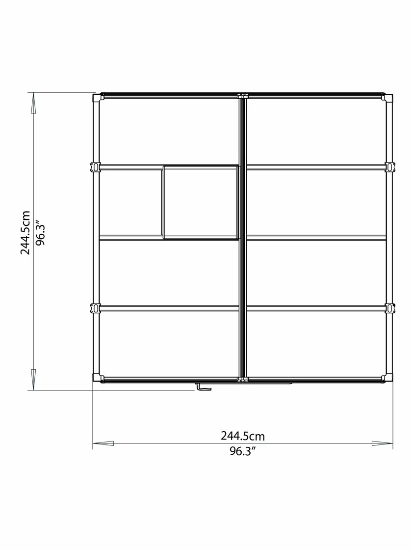 GSC Canopia® By Palram Glory™ Greenhouse, 8' - Image 19