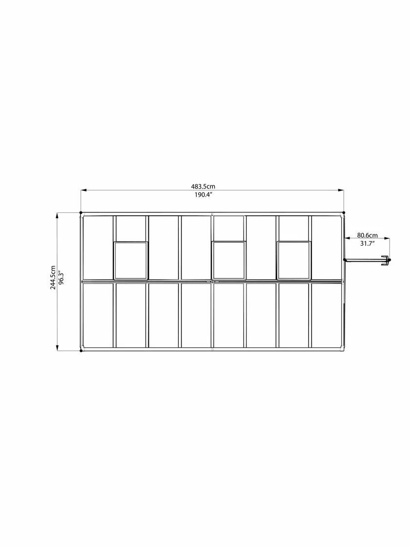 GSC Canopia® By Palram Glory™ Greenhouse, 8' - Image 26