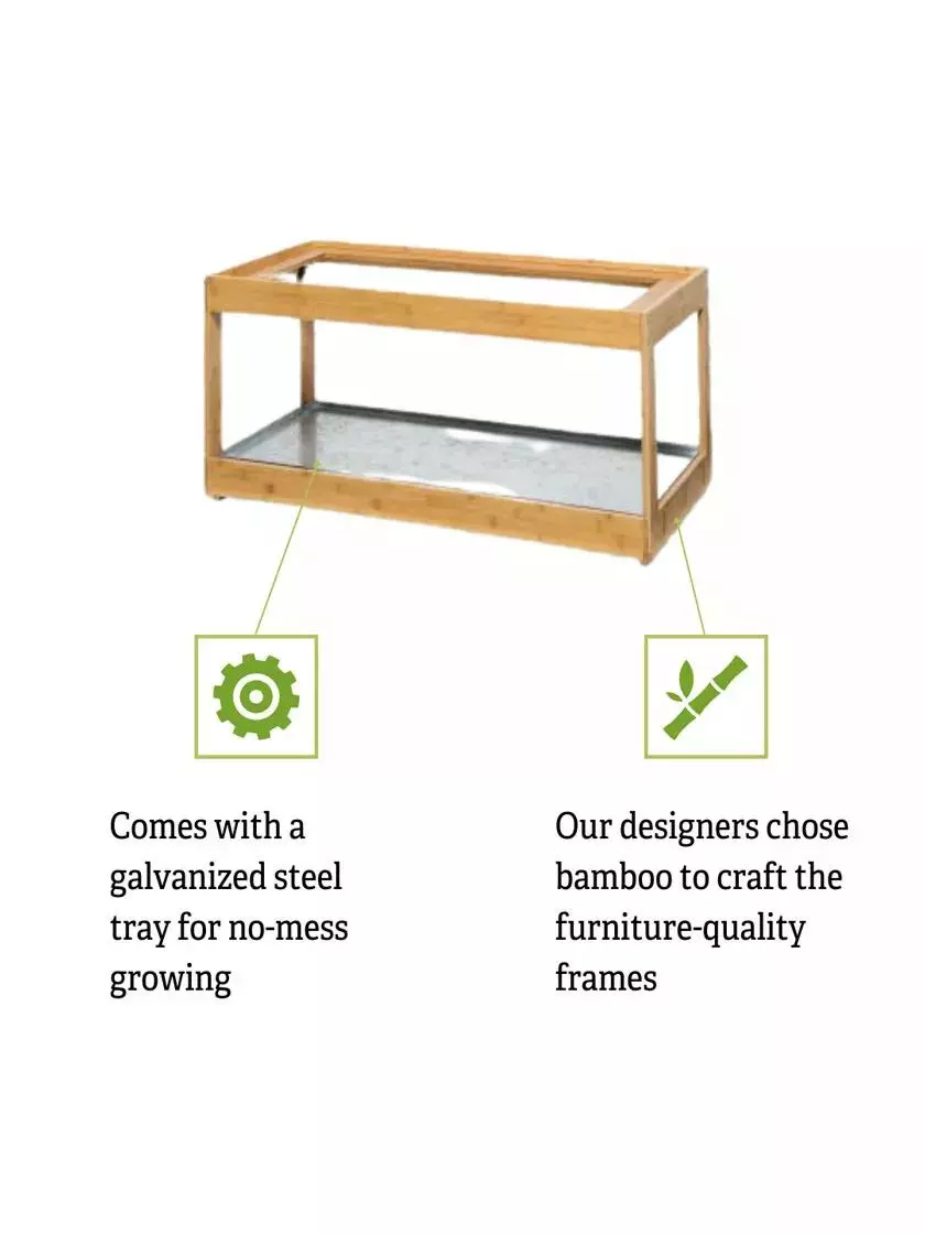 GSC Low Bamboo LED Grow Light Garden - Image 7