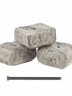 GSC Rock Lock Interlocking Garden System, Ends, Set Of 3