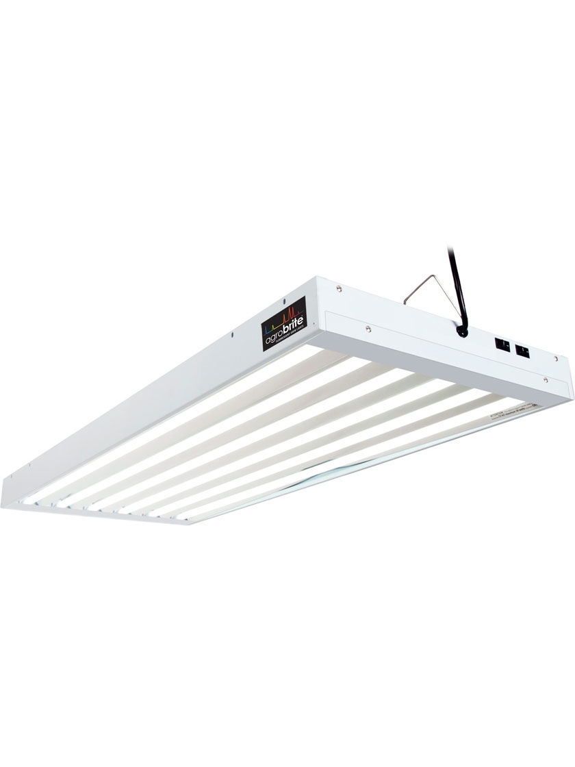 GSC AgroBrite T5 324W 6-Tube Fixture With Bulbs, 4'