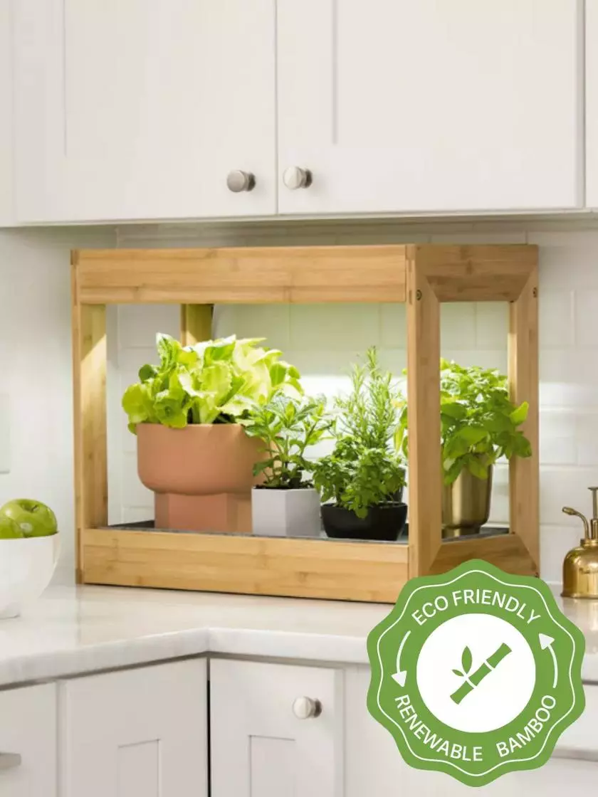 GSC Bamboo Mini LED Grow Light Garden