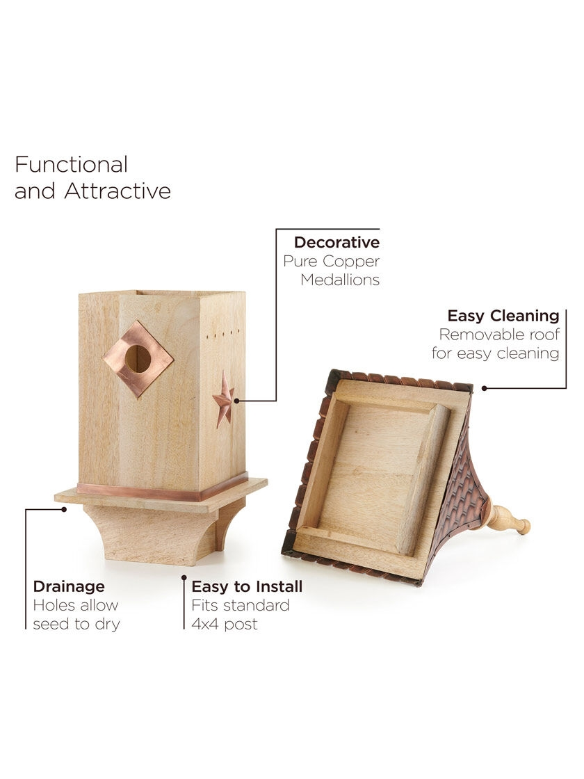 GSC Copper Shingled Roof Bird House - Image 4