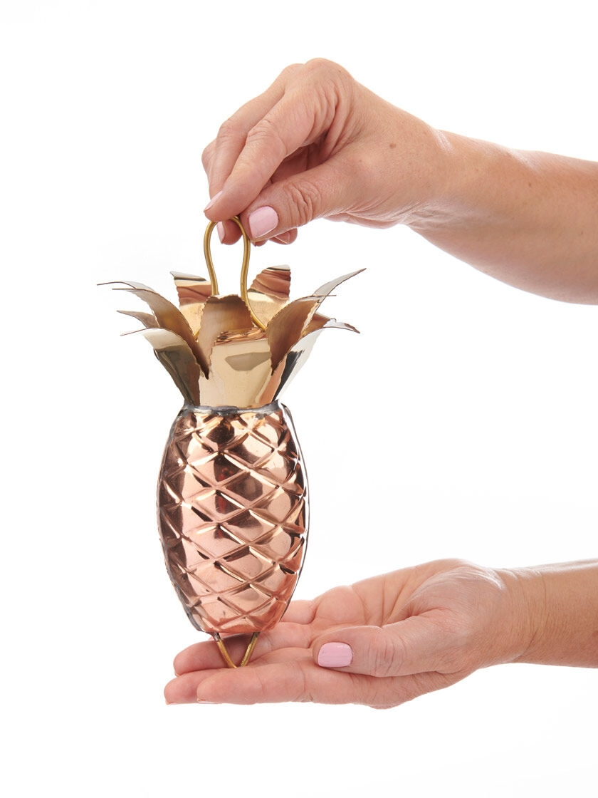 GSC Pineapple Pure Copper Rain Chain, 8.5' - Image 3