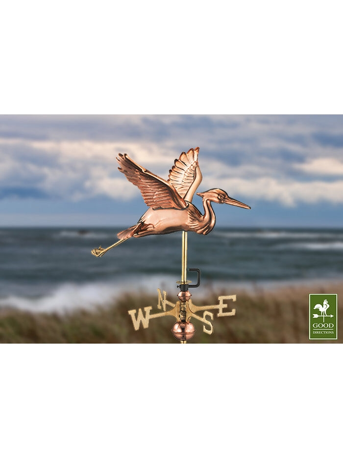 GSC Blue Heron Cottage Copper Weathervane - Image 4