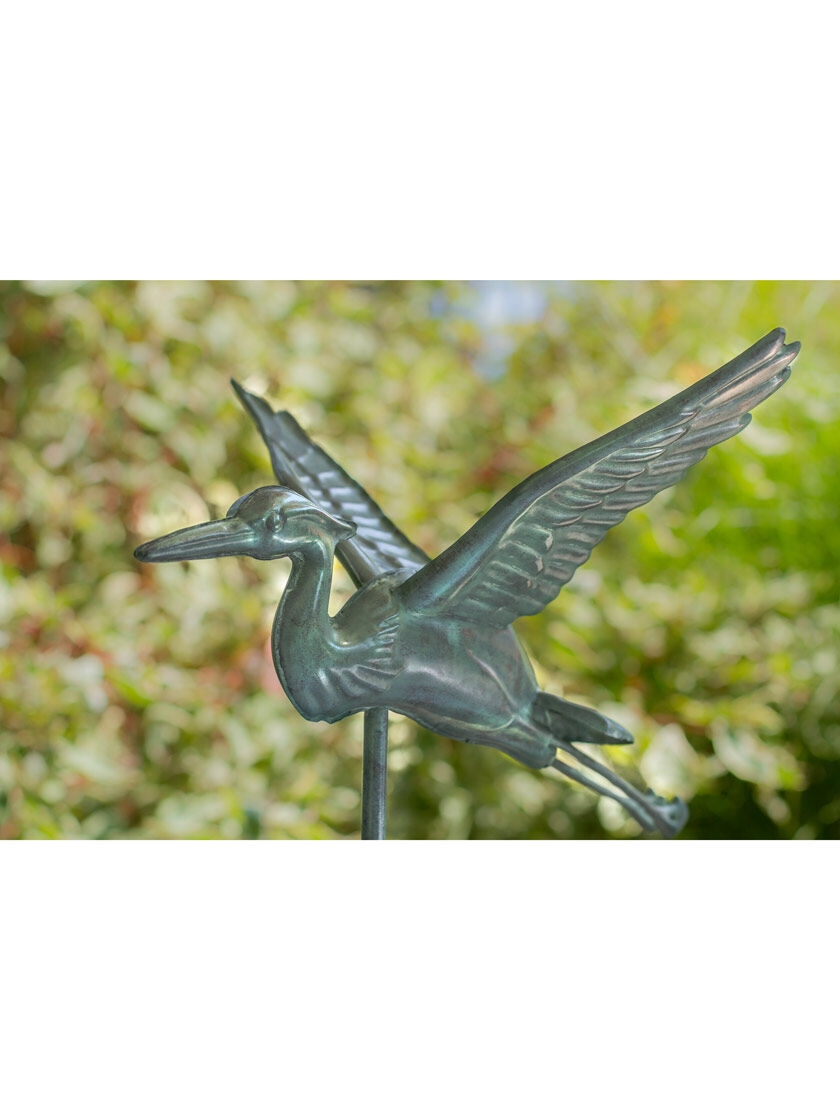 GSC Blue Heron Cottage Copper Weathervane - Image 2