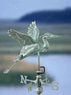 GSC Blue Heron Cottage Copper Weathervane