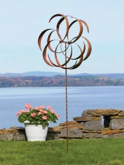 GSC Flower Staked Wind Spinner, 29"