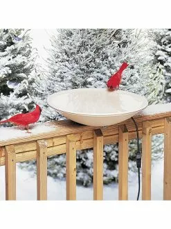 GSC Birds Choice ® Heated Birdbath With Deck Mount