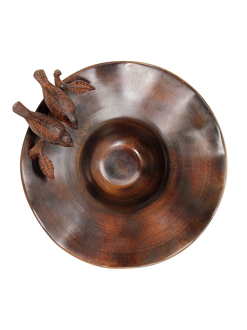 GSC Achla Designs Antiqued Birdbath With Birds And Stake - Image 2