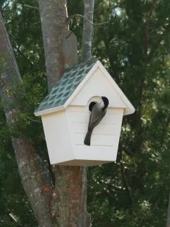 GSC Classic Cottage Bird House With Verdigris Copper Roof