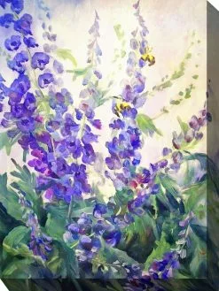 GSC Blue Delphi Outdoor Wall Art