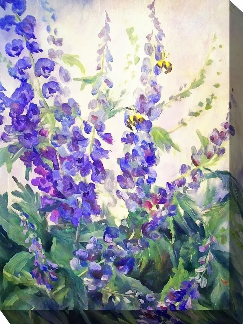 GSC Blue Delphi Outdoor Wall Art