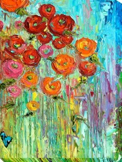 GSC Poppies Outdoor Wall Art