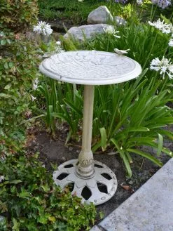 GSC Twin Bird Floral Motif Birdbath