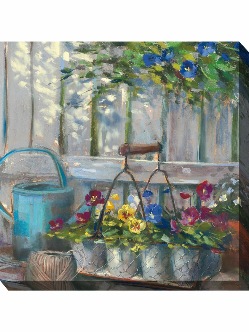 GSC Pansy Basket Outdoor Wall Art - Image 2