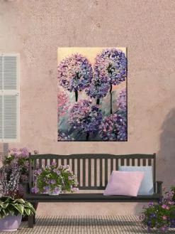 GSC Artistic Allium Outdoor Wall Art