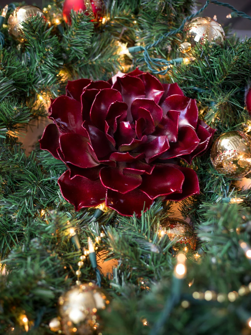 GSC Desert Steel Ruby Rose Succulent Sculpture, Small - Image 3