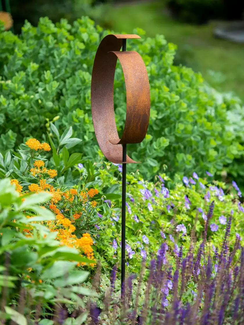 GSC Corten Circle Garden Sculpture - Image 2