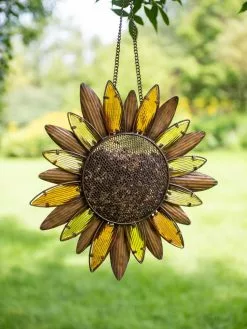 GSC Glass Petal Sunflower Bird Feeder