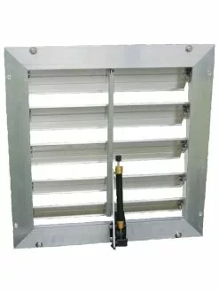 GSC Monticello Greenhouse 18" Louver Wall Mounted Window With Solar Powered Opener