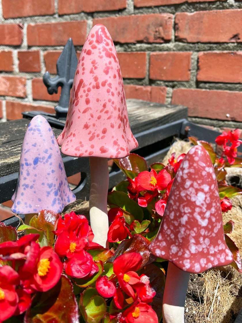 GSC Potting Shed Tinkling Toadstool Sculptures, Set Of 3 - Image 2