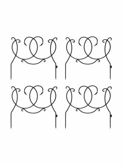 GSC Achla Scroll Border Fence Section, Set Of 4