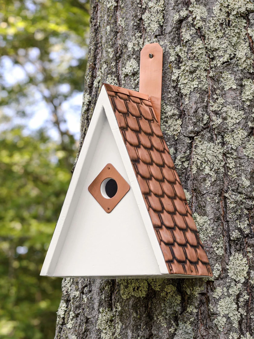 GSC Swiss Chalet Bird House With Copper Roof