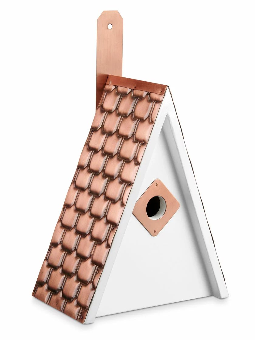 GSC Swiss Chalet Bird House With Copper Roof - Image 2