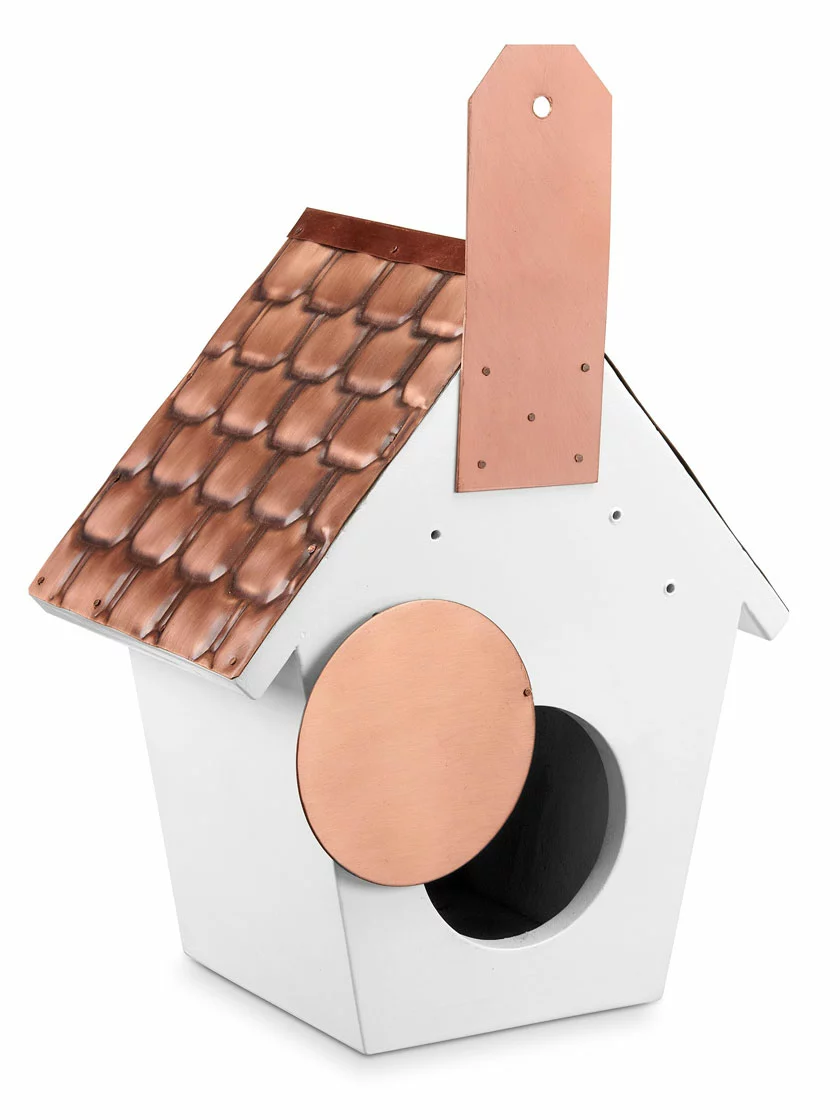 GSC Classic Cottage Bird House With Copper Roof - Image 3