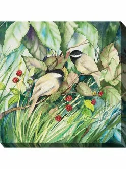 GSC Chickadees Outdoor Wall Art