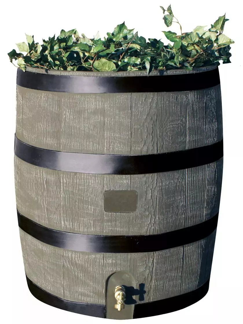 GSC Round Rain Barrel With Planter, 35 Gallons - Image 6