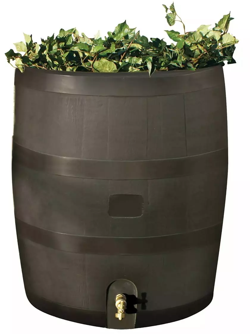 GSC Round Rain Barrel With Planter, 35 Gallons - Image 7