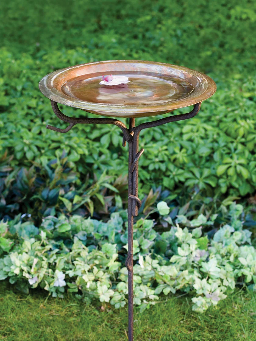 GSC Copper And Twigs Birdbath