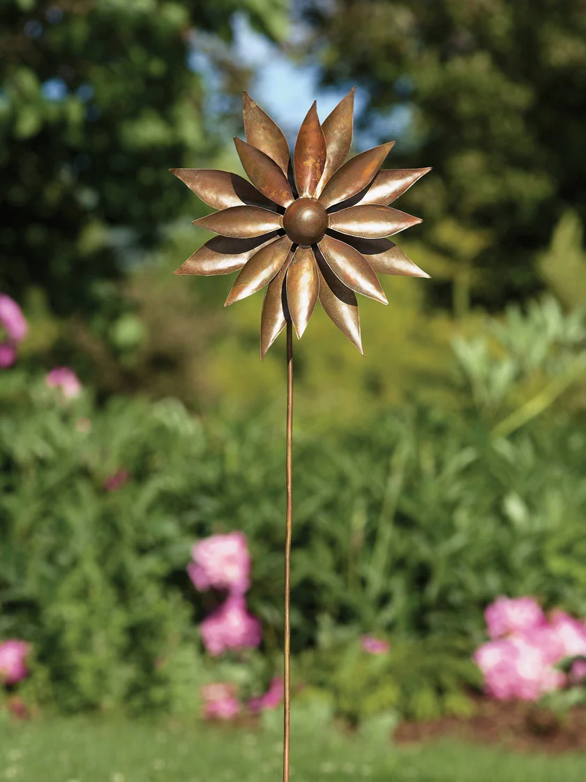 GSC Dahlia Wind Spinner, 12"