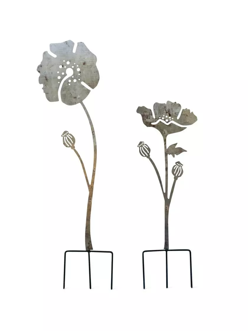 GSC Poppy Garden Stakes Set Of 2 - Image 4