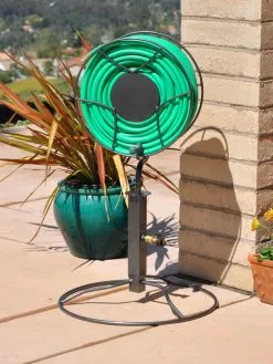 GSC Yard Butler® Free Standing Swivel Hose Reel With Base