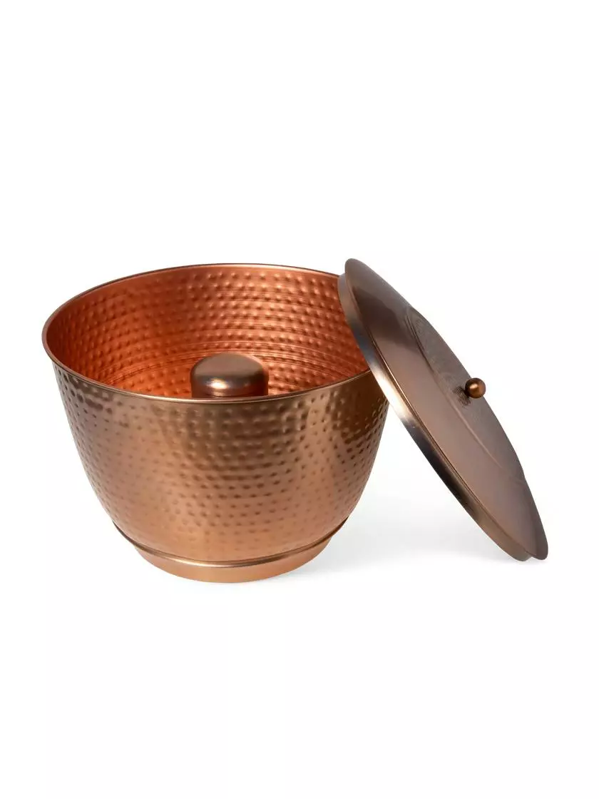 GSC Hammered Copper Hose Pot With Lid - Image 9