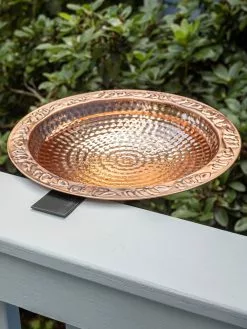 GSC Pure Copper Bird Bath Deck Mount