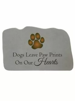 GSC Dogs Leave Paw Prints Memorial Stone