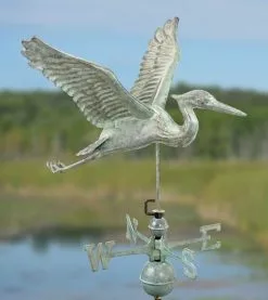 GSC Verde Copper Heron Weathervane, Standard Size